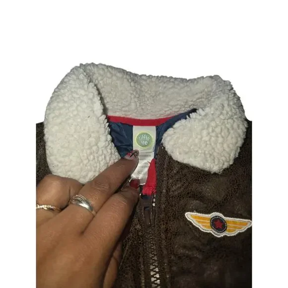Little Me Aviator Pilot Flight Jacket 18mo Top Gun type coat - Picture 4 of 5